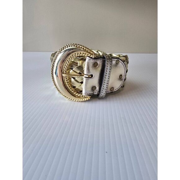 Belt Gold Weave Sz M - Picture 1 of 4